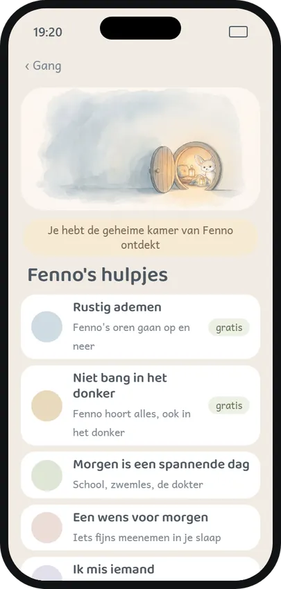 De geheime kamer van Fenno met hulpjes